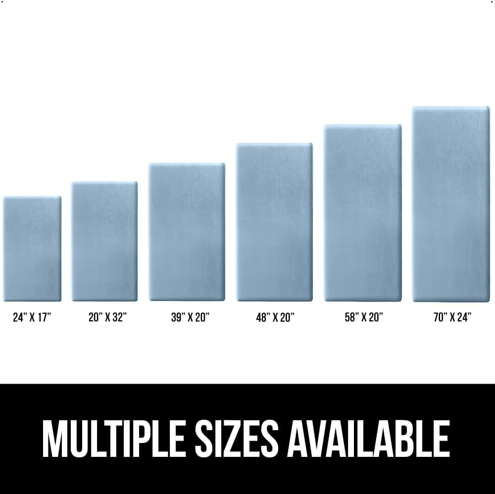 image:imageGORILLA GRIP Comfortable Cushioned Kitchen Mats for Floor 12 Inch Thick Ergonomic Standing Desk Anti Fatigue Mat Waterproof and Stain Resistant Pebbled Top Padded Foam Rug 17x24 17x48 GreySky Blue