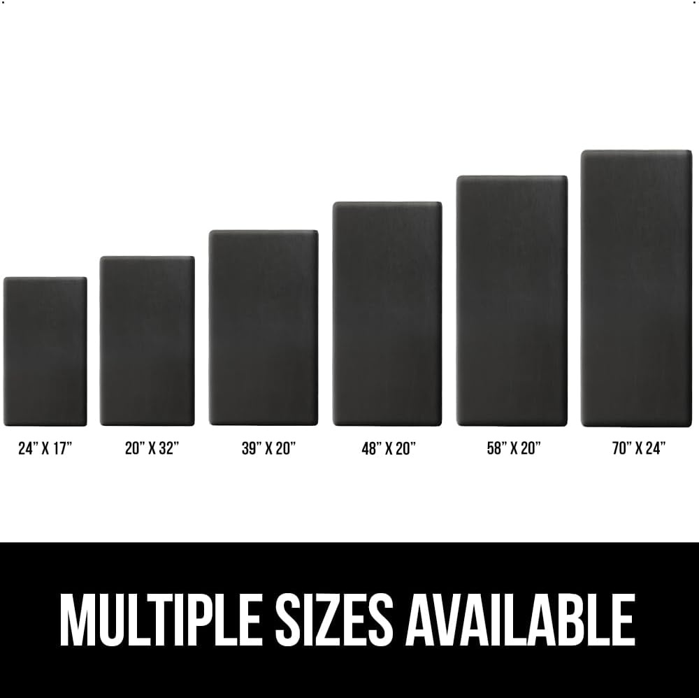 image:imageGORILLA GRIP Comfortable Cushioned Kitchen Mats for Floor 12 Inch Thick Ergonomic Standing Desk Anti Fatigue Mat Waterproof and Stain Resistant Pebbled Top Padded Foam Rug 17x24 17x48 GreyBlack