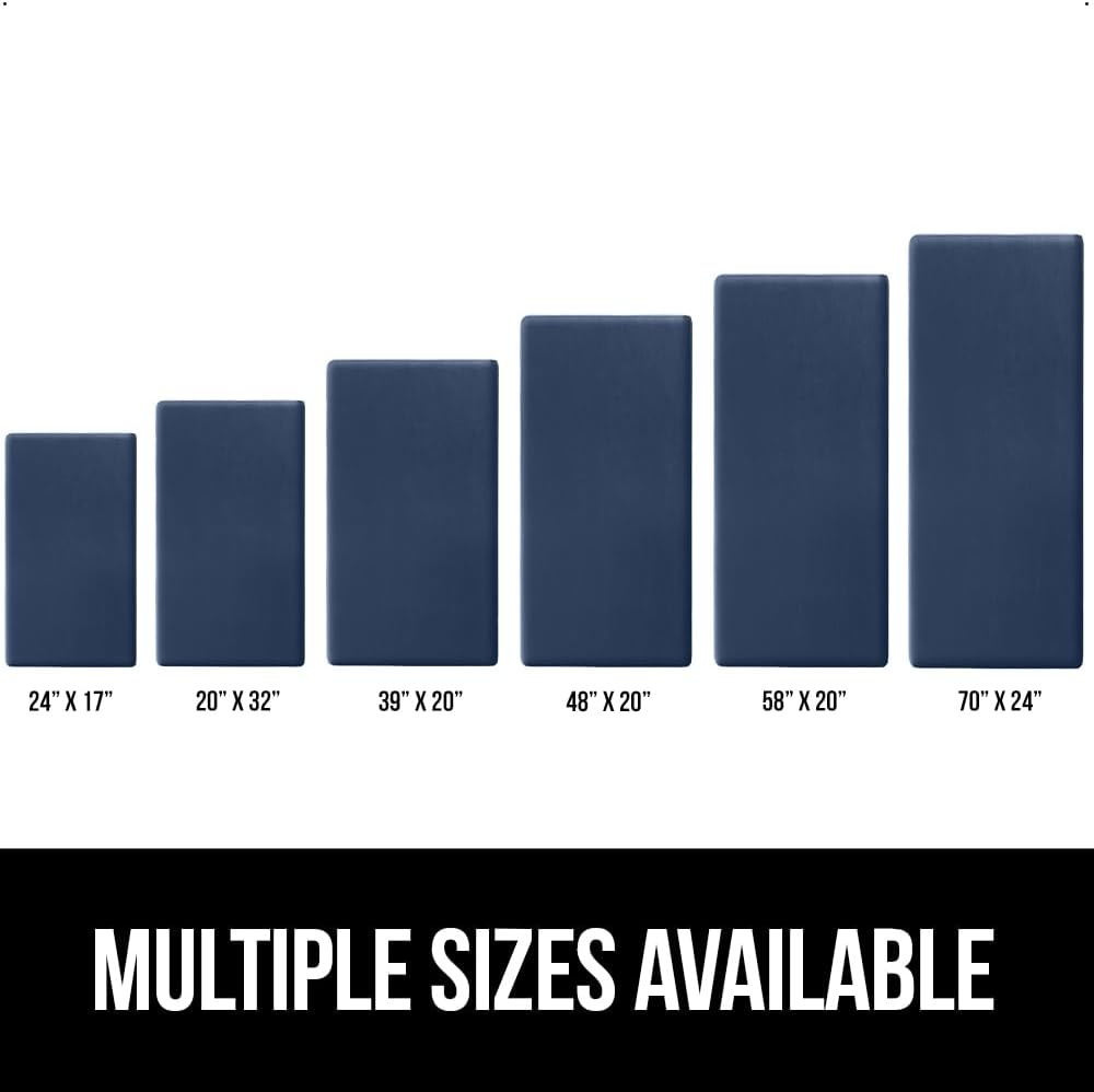 image:imageGORILLA GRIP Comfortable Cushioned Kitchen Mats for Floor 12 Inch Thick Ergonomic Standing Desk Anti Fatigue Mat Waterproof and Stain Resistant Pebbled Top Padded Foam Rug 17x24 17x48 GreyNavy