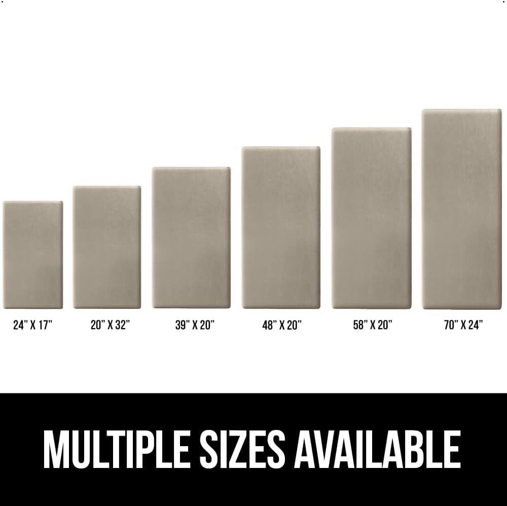image:imageGORILLA GRIP Comfortable Cushioned Kitchen Mats for Floor 12 Inch Thick Ergonomic Standing Desk Anti Fatigue Mat Waterproof and Stain Resistant Pebbled Top Padded Foam Rug 17x24 17x48 GreyTaupe