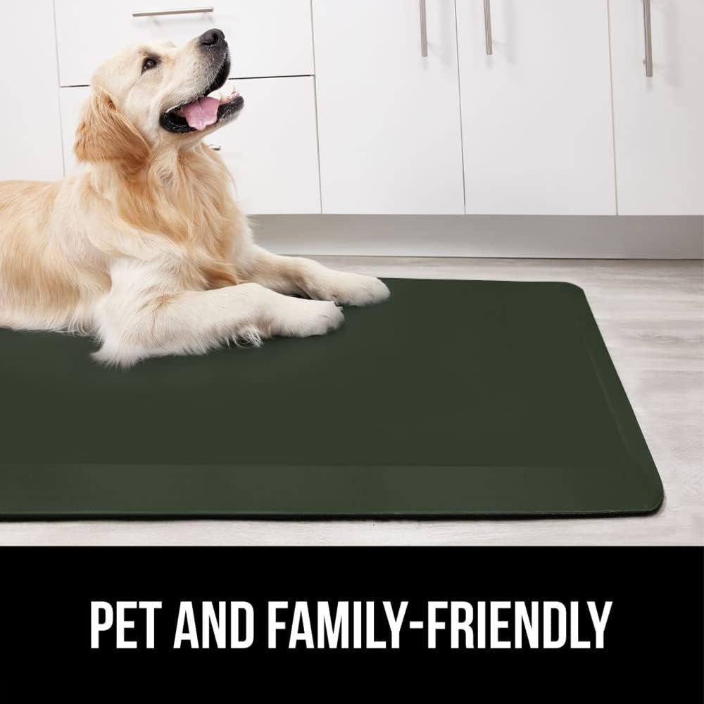 image:imageGORILLA GRIP Comfortable Cushioned Kitchen Mats for Floor 12 Inch Thick Ergonomic Standing Desk Anti Fatigue Mat Waterproof and Stain Resistant Pebbled Top Padded Foam Rug 17x24 17x48 GreyHunter