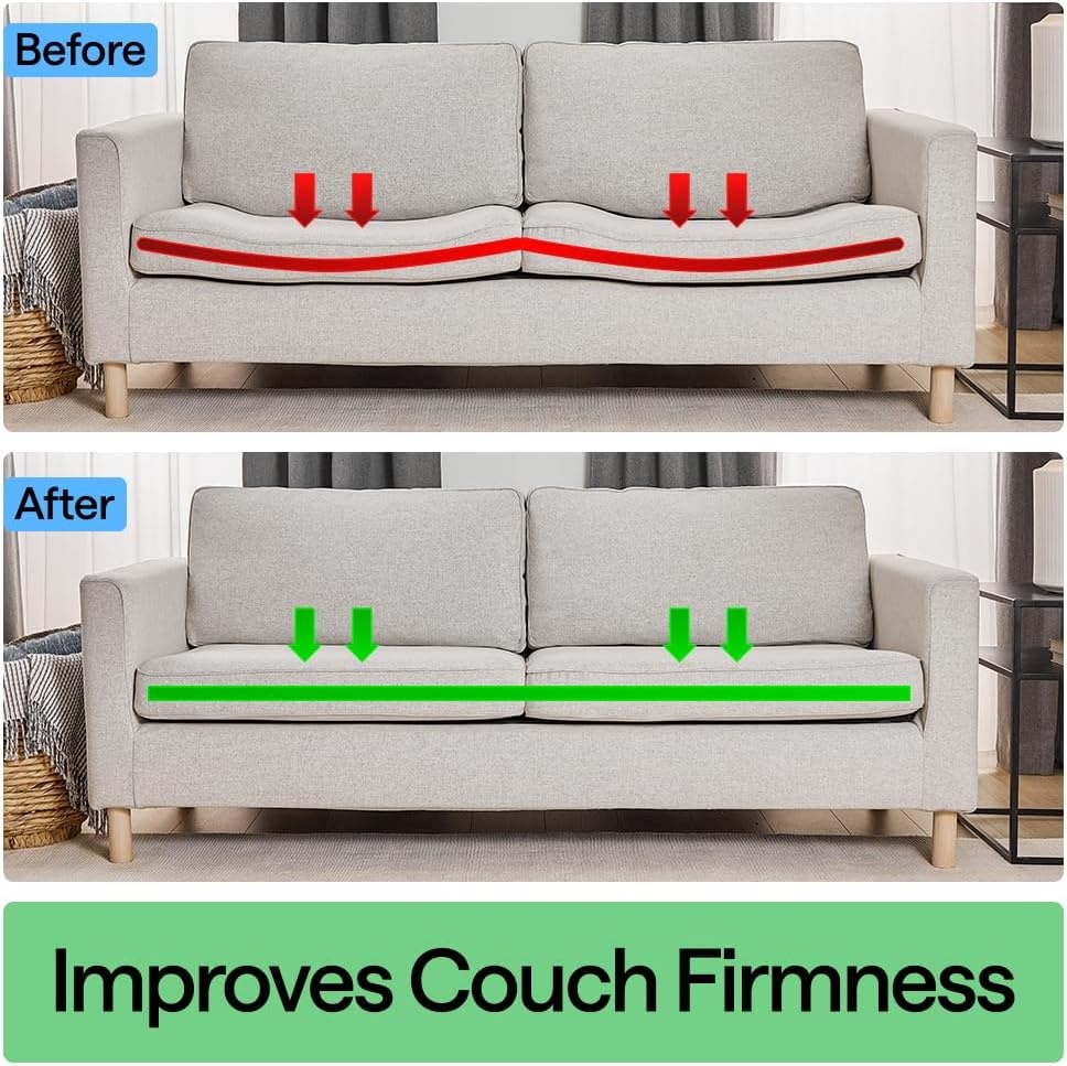 image:imageGORILLA GRIP Heavy Duty Couch Cushion Support Board to Fix Sagging Sofas 215 x 70 Sofa Slip Resistant Thick Boards Add Strong Seat Supports Replacement Stuffing Firmer Couches Accessories Grey