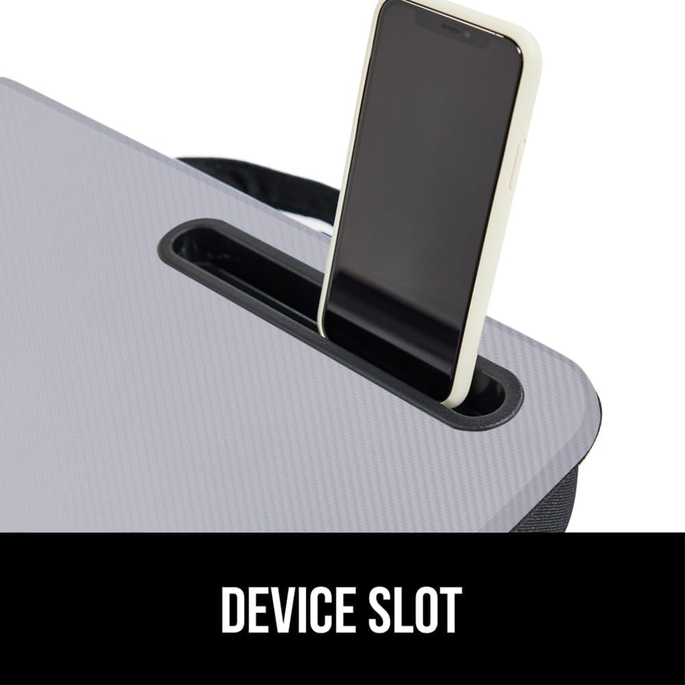 image:imageGORILLA GRIP Laptop Lap Desk with Phone Holder Pillow Cushion Desks Fit Laptops up to 156 Gifts for Home Portable Travel Workstation Tray Ledge Keep Computers in Place Light Wood ColorGray