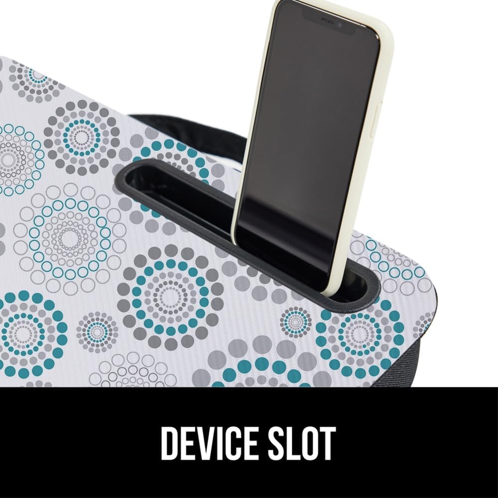 image:imageGORILLA GRIP Laptop Lap Desk with Phone Holder Pillow Cushion Desks Fit Laptops up to 156 Gifts for Home Portable Travel Workstation Tray Ledge Keep Computers in Place Light Wood ColorSpiral