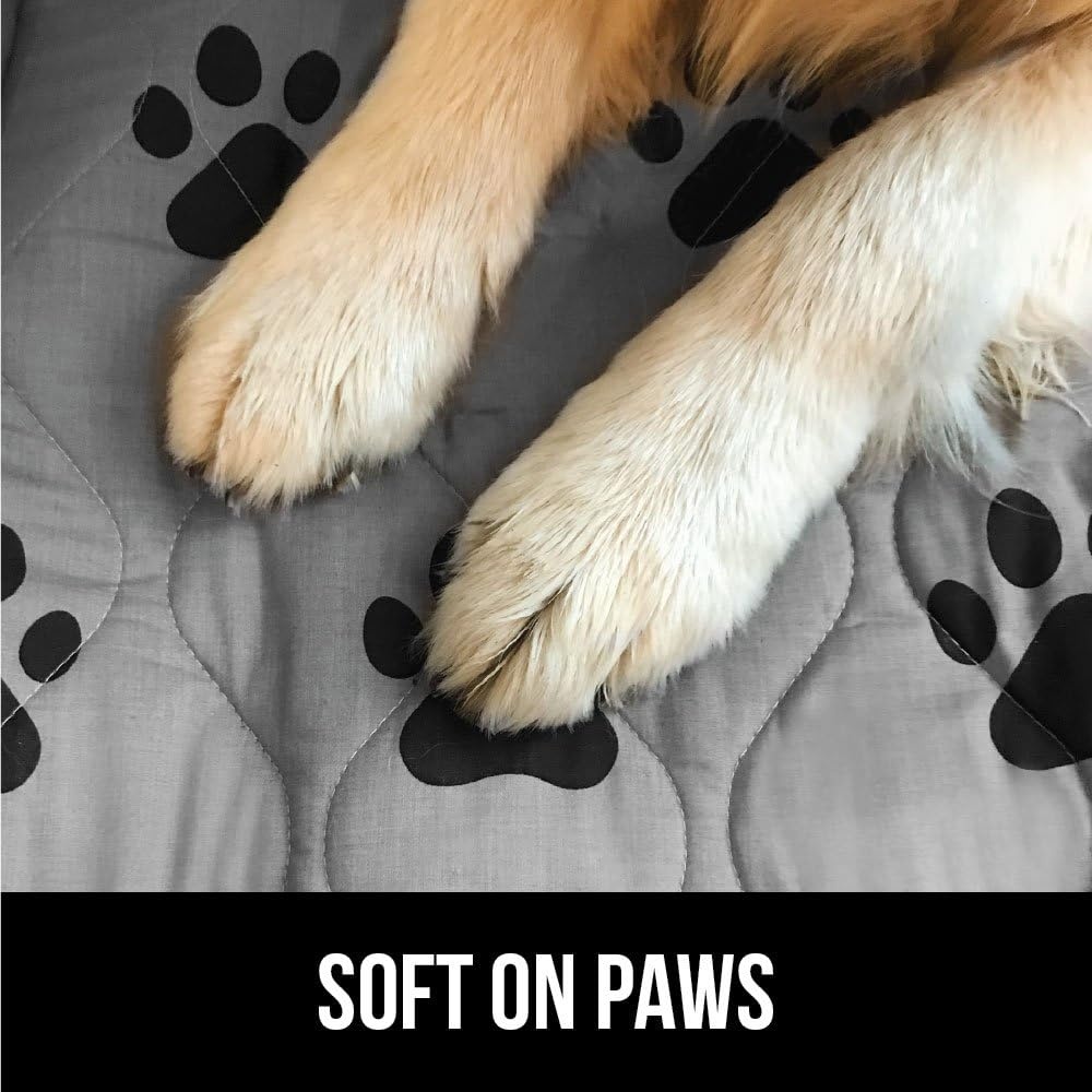 image:imageGORILLA GRIP Washable Puppy Pads 34x21 Slip Resistant Dog Crate Mat Waterproof Cloth Pee Pad for Training Puppies in Playpen Reusable Pet Incontinence Blanket Protects Sofa Furniture FloorsPaw Gray