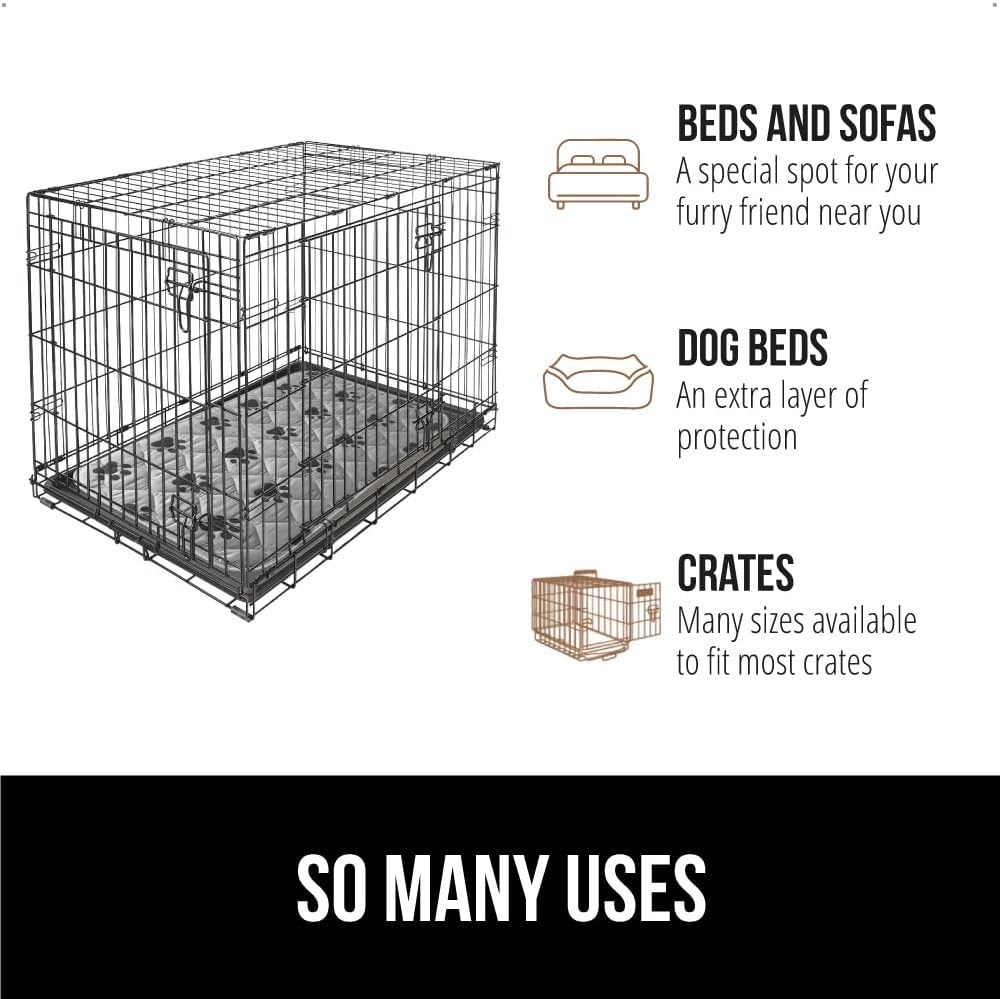 image:imageGORILLA GRIP Washable Puppy Pads 34x21 Slip Resistant Dog Crate Mat Waterproof Cloth Pee Pad for Training Puppies in Playpen Reusable Pet Incontinence Blanket Protects Sofa Furniture FloorsPaw Gray