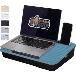 image:imageGORILLA GRIP Laptop Lap Desk with Phone Holder Pillow Cushion Desks Fit Laptops up to 156 Gifts for Home Portable Travel Workstation Tray Ledge Keep Computers in Place Light Wood ColorSky Blue