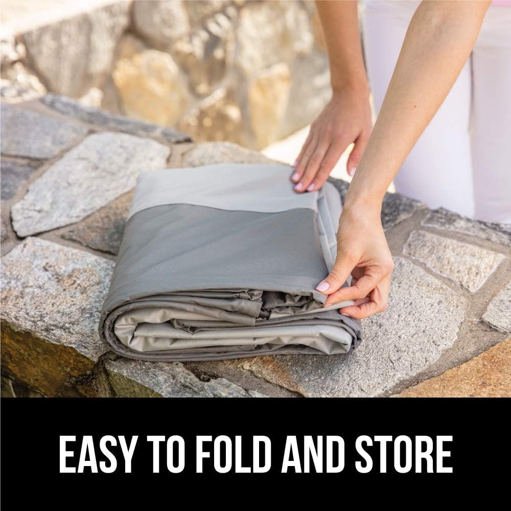 image:imageGORILLA GRIP Waterproof Large Outdoor Patio Sofa Cover 3 Seater 80 Inch Heavy Duty 600D Furniture Covers Sets for Winter Keep Cushions Dry Protects from Sun Snow Rain Windproof UV Coated2