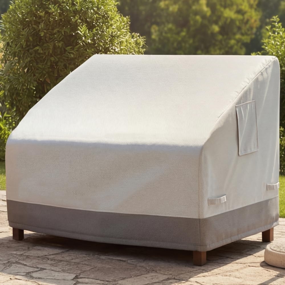 image:imageGORILLA GRIP Waterproof Large Outdoor Patio Sofa Cover 3 Seater 80 Inch Heavy Duty 600D Furniture Covers Sets for Winter Keep Cushions Dry Protects from Sun Snow Rain Windproof UV Coated1