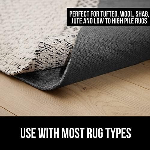 image:imageGORILLA GRIP Felt with Rubber Stay in Place Slip Resistant Rug Pad 18 inch Thick 2x8 FT Protective Padding Under Area Rugs Cushioned Gripper Pads Carpet Runners Hardwood Floors Protection3 x 5 Rectangular