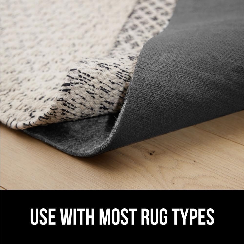 image:imageGORILLA GRIP Felt with Rubber Stay in Place Slip Resistant Rug Pad 18 inch Thick 2x8 FT Protective Padding Under Area Rugs Cushioned Gripper Pads Carpet Runners Hardwood Floors Protection8 x 11 Rectangular