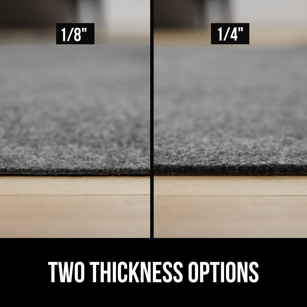 image:imageGORILLA GRIP Felt with Rubber Stay in Place Slip Resistant Rug Pad 18 inch Thick 2x8 FT Protective Padding Under Area Rugs Cushioned Gripper Pads Carpet Runners Hardwood Floors Protection2 x 10 Rectangular
