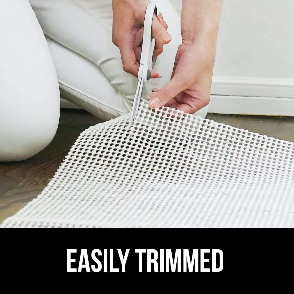 image:imageGORILLA GRIP Premium Dual Sided Thick Rug Gripper Pad for Hardwood Floors Breathable Slip Resistant Pad Grips Under Carpet Area Rugs for Hard Surface Floor Protection Easy Trim Mats 2x3 BeigeCream