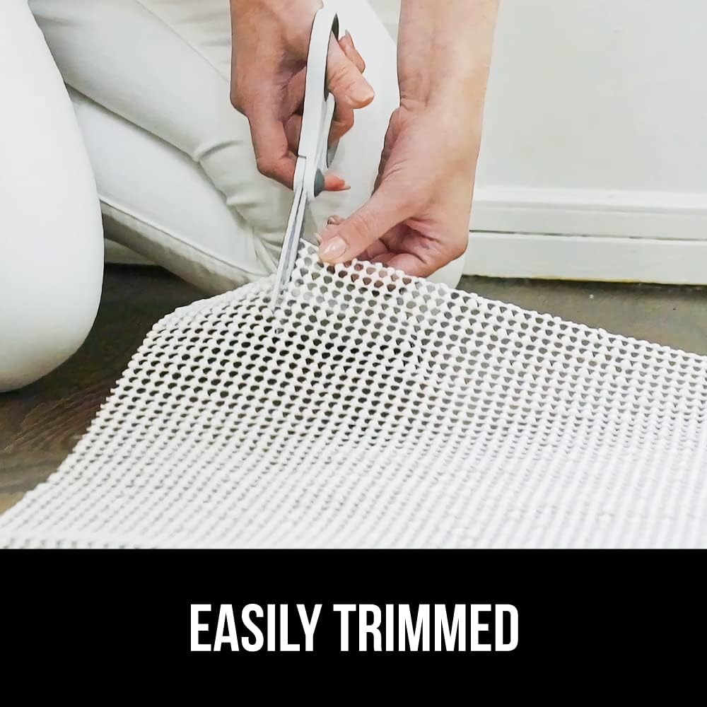 image:imageGORILLA GRIP Premium Dual Sided Thick Rug Gripper Pad for Hardwood Floors Breathable Slip Resistant Pad Grips Under Carpet Area Rugs for Hard Surface Floor Protection Easy Trim Mats 2x3 BeigeCream