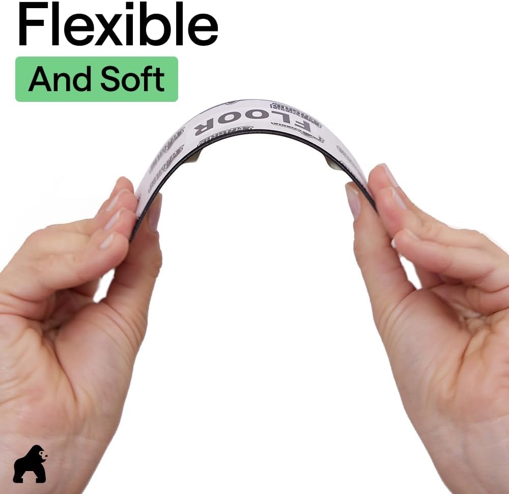 image:imageGORILLA GRIP Rug Gripper Pads Extra Long Reusable DoubleSided Adhesives Keep Area Rugs Corners Flat Grips Hardwood Tile and Laminate Floors Renter Friendly Holds Down Carpet in Place 8 PcsRectangular