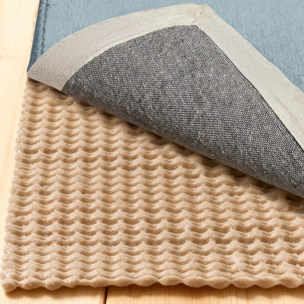 image:imageGORILLA GRIP Premium Dual Sided Thick Rug Gripper Pad for Hardwood Floors Breathable Slip Resistant Pad Grips Under Carpet Area Rugs for Hard Surface Floor Protection Easy Trim Mats 2x3 BeigeBeige
