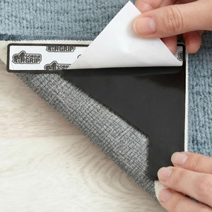 image:imageGORILLA GRIP Rug Gripper Pads Extra Long Reusable DoubleSided Adhesives Keep Area Rugs Corners Flat Grips Hardwood Tile and Laminate Floors Renter Friendly Holds Down Carpet in Place 8 PcsTriangular