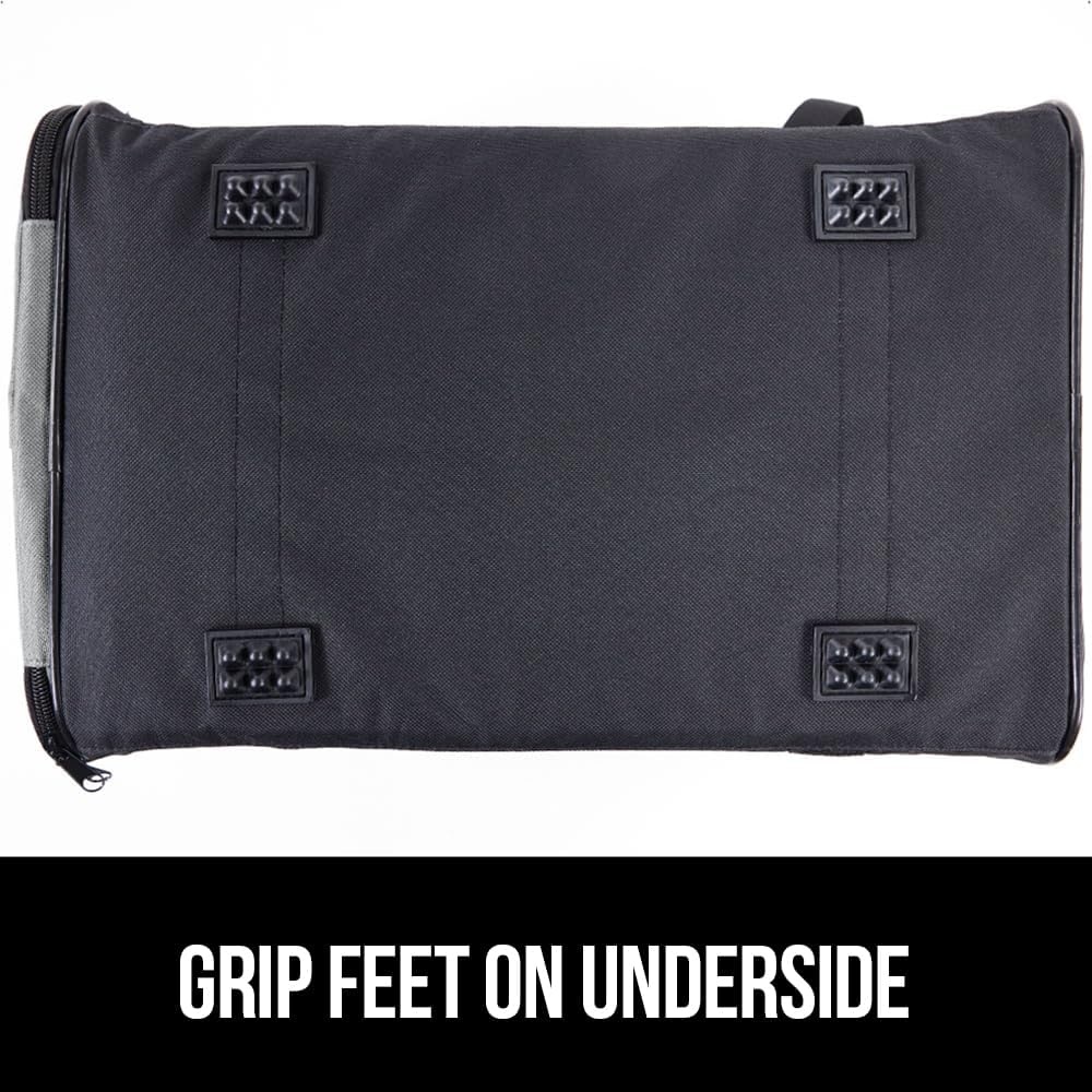 image:imageGORILLA GRIP Cat Carrier Travel Bag Up to 15 Lbs Soft Collapsible Small Dog Carriers Top and Side Entry Breathable Mesh Grip Feet on Underside Cozy Washable Waterproof Pad Portable Kennel PinkGray