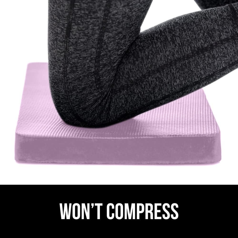 image:imageGORILLA GRIP Extra Thick Patent Pending Supportive Foam Kneeling Pad Large Cushion Knee Pads for Gardening Baby Bath Time Dirt and Water Resistant Workout and Garden Supplies 175x11 BlackPurple