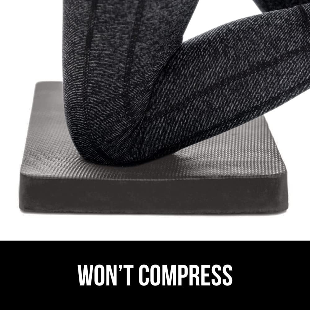 image:imageGORILLA GRIP Extra Thick Patent Pending Supportive Foam Kneeling Pad Large Cushion Knee Pads for Gardening Baby Bath Time Dirt and Water Resistant Workout and Garden Supplies 175x11 BlackCharcoal