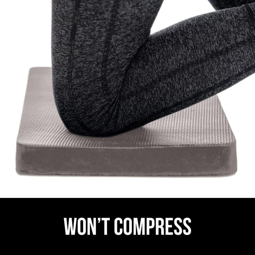 image:imageGORILLA GRIP Extra Thick Patent Pending Supportive Foam Kneeling Pad Large Cushion Knee Pads for Gardening Baby Bath Time Dirt and Water Resistant Workout and Garden Supplies 175x11 BlackGray
