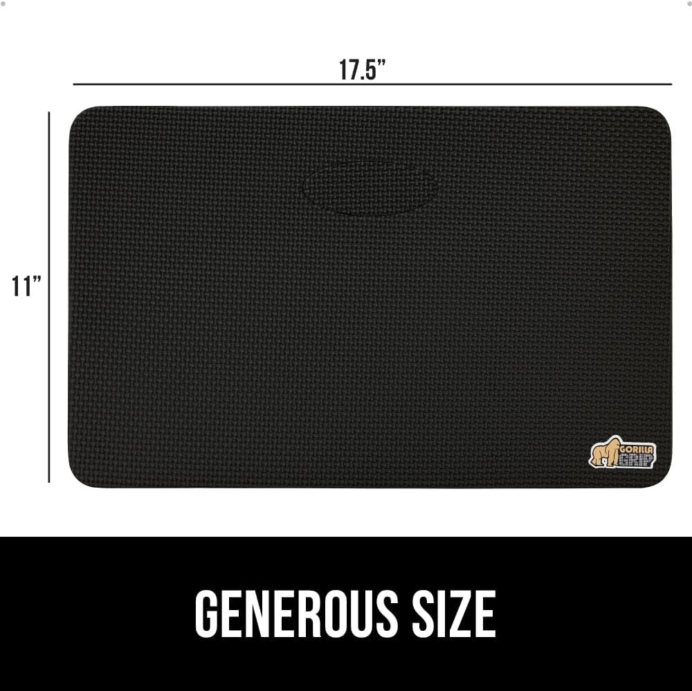 image:imageGORILLA GRIP Extra Thick Patent Pending Supportive Foam Kneeling Pad Large Cushion Knee Pads for Gardening Baby Bath Time Dirt and Water Resistant Workout and Garden Supplies 175x11 BlackBlack