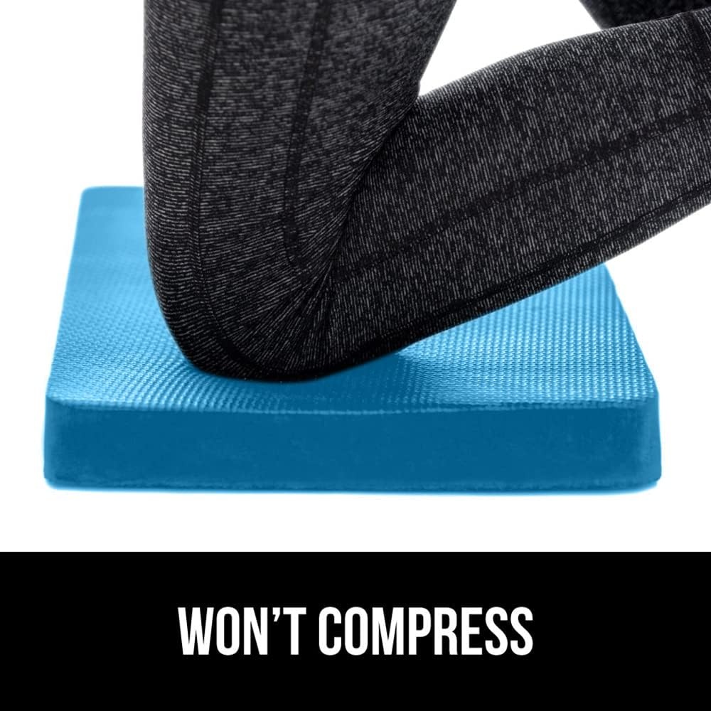 image:imageGORILLA GRIP Extra Thick Patent Pending Supportive Foam Kneeling Pad Large Cushion Knee Pads for Gardening Baby Bath Time Dirt and Water Resistant Workout and Garden Supplies 175x11 BlackBlue