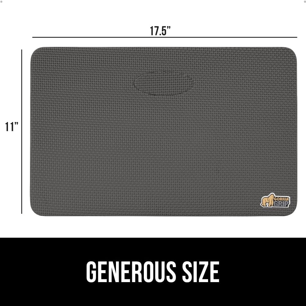 image:imageGORILLA GRIP Extra Thick Patent Pending Supportive Foam Kneeling Pad Large Cushion Knee Pads for Gardening Baby Bath Time Dirt and Water Resistant Workout and Garden Supplies 175x11 BlackCharcoal