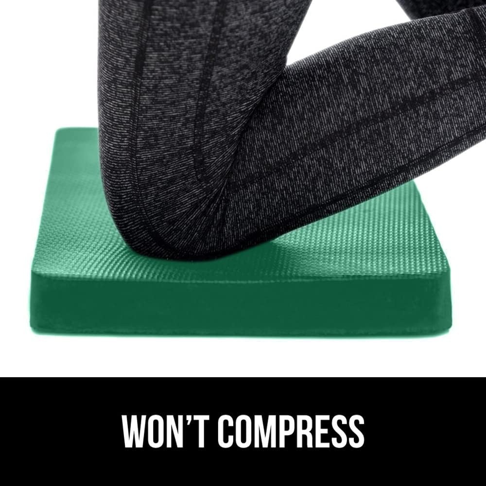 image:imageGORILLA GRIP Extra Thick Patent Pending Supportive Foam Kneeling Pad Large Cushion Knee Pads for Gardening Baby Bath Time Dirt and Water Resistant Workout and Garden Supplies 175x11 BlackGrass