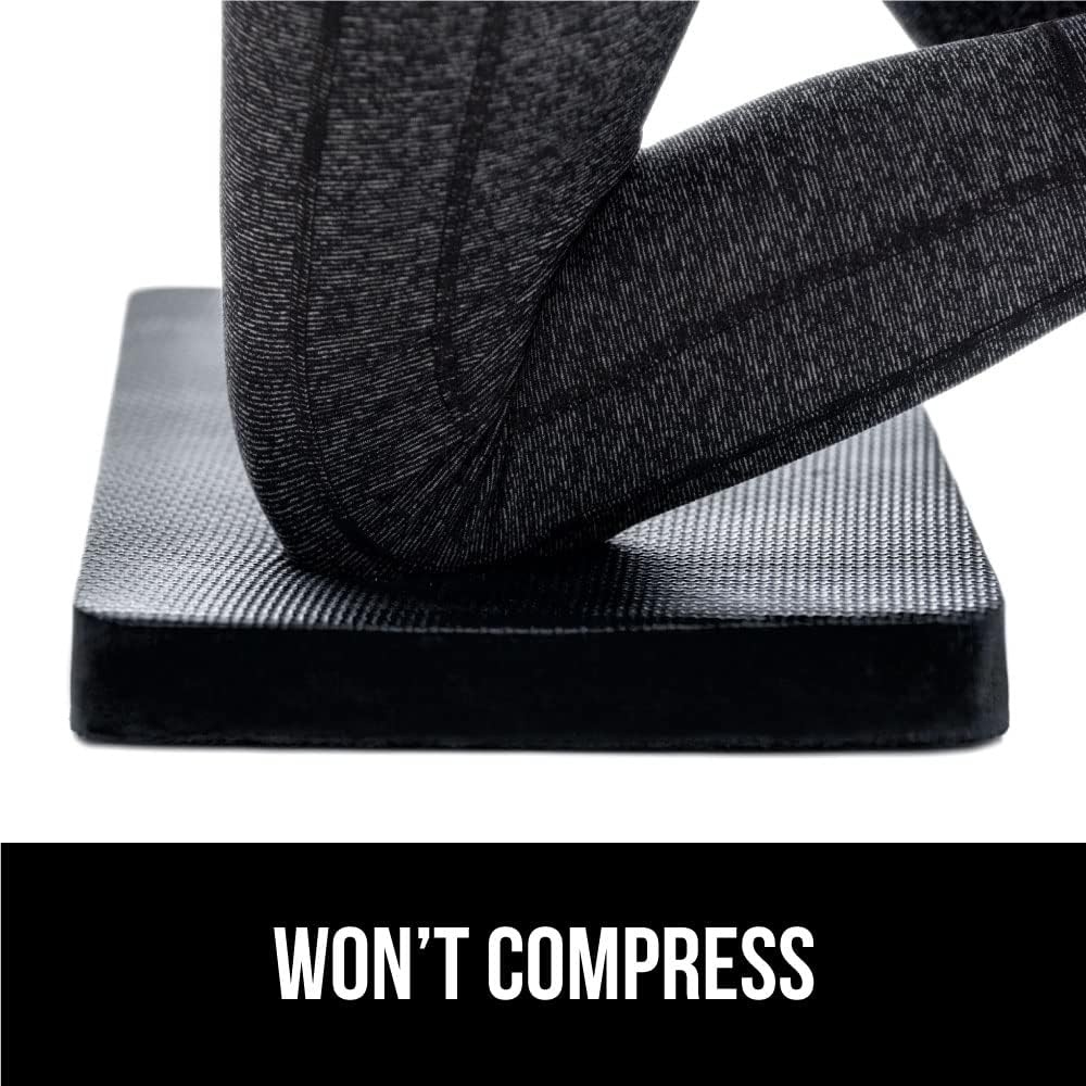 image:imageGORILLA GRIP Extra Thick Patent Pending Supportive Foam Kneeling Pad Large Cushion Knee Pads for Gardening Baby Bath Time Dirt and Water Resistant Workout and Garden Supplies 175x11 BlackBlack