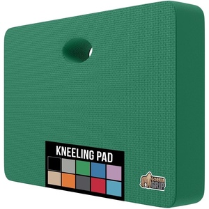 image:imageGORILLA GRIP Extra Thick Patent Pending Supportive Foam Kneeling Pad Large Cushion Knee Pads for Gardening Baby Bath Time Dirt and Water Resistant Workout and Garden Supplies 175x11 BlackGrass
