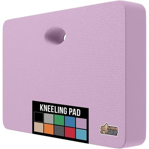 image:imageGORILLA GRIP Extra Thick Patent Pending Supportive Foam Kneeling Pad Large Cushion Knee Pads for Gardening Baby Bath Time Dirt and Water Resistant Workout and Garden Supplies 175x11 BlackPurple