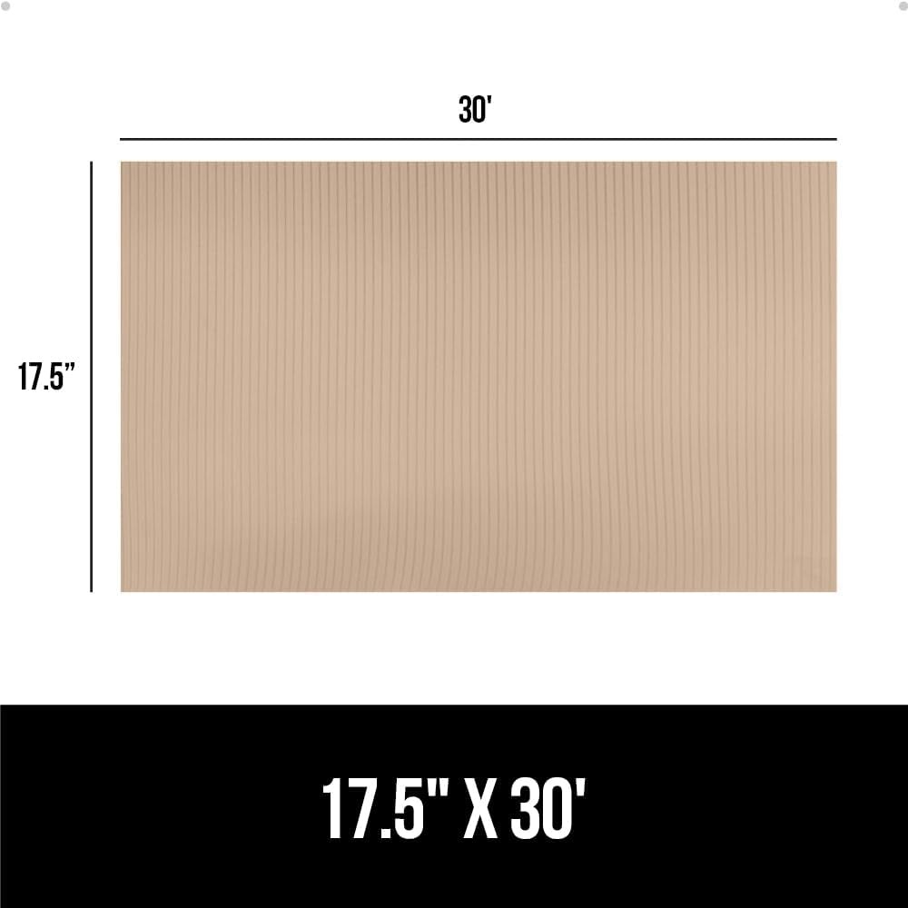 image:imageGORILLA GRIP DuraGuard Shelf Liner NonAdhesive Cabinet Liners for Kitchen Drawers Shelves Refrigerator Pantry Storage Bathroom Closet Durable Waterproof BPA Free Ribbed Plastic 12x20 ClearBeige Opaque Ribbed