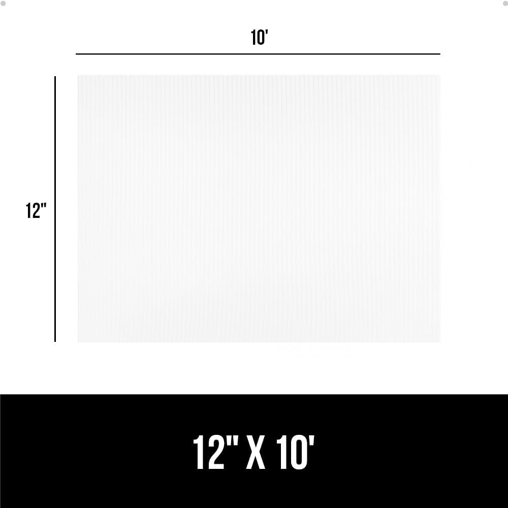 image:imageGORILLA GRIP DuraGuard Shelf Liner NonAdhesive Cabinet Liners for Kitchen Drawers Shelves Refrigerator Pantry Storage Bathroom Closet Durable Waterproof BPA Free Ribbed Plastic 12x20 ClearClear Ribbed