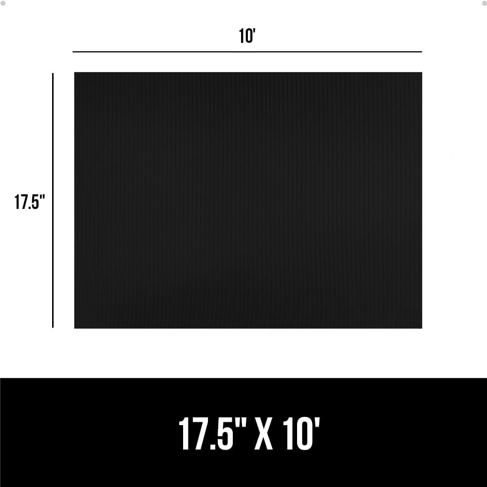 image:imageGORILLA GRIP DuraGuard Shelf Liner NonAdhesive Cabinet Liners for Kitchen Drawers Shelves Refrigerator Pantry Storage Bathroom Closet Durable Waterproof BPA Free Ribbed Plastic 12x20 ClearBlack Onyx Ribbed