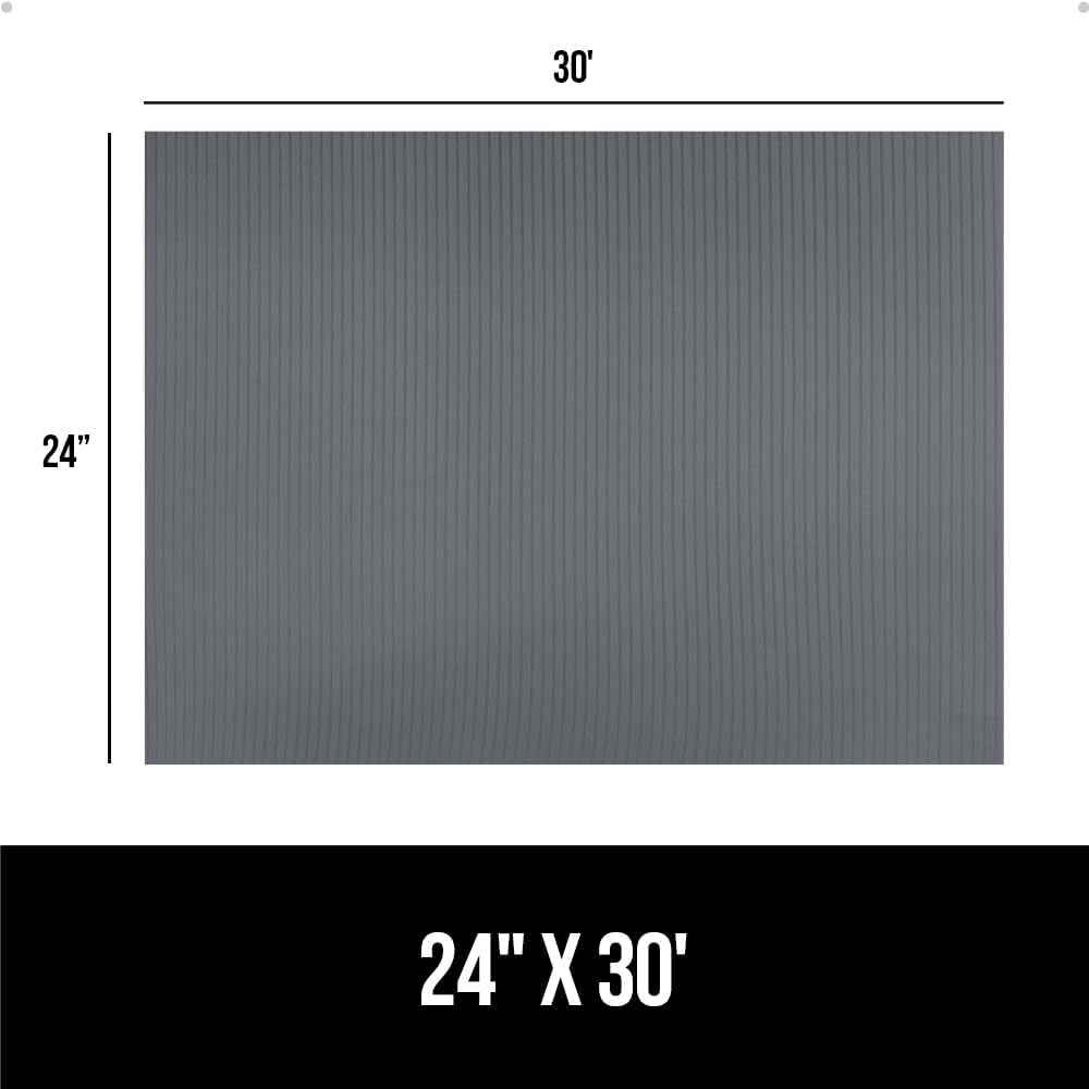 image:imageGORILLA GRIP DuraGuard Shelf Liner NonAdhesive Cabinet Liners for Kitchen Drawers Shelves Refrigerator Pantry Storage Bathroom Closet Durable Waterproof BPA Free Ribbed Plastic 12x20 ClearGray Ribbed