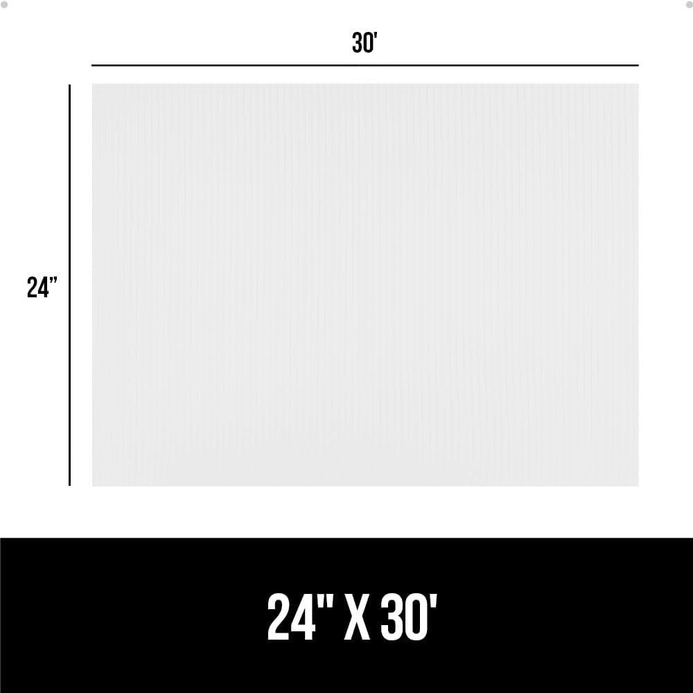 image:imageGORILLA GRIP DuraGuard Shelf Liner NonAdhesive Cabinet Liners for Kitchen Drawers Shelves Refrigerator Pantry Storage Bathroom Closet Durable Waterproof BPA Free Ribbed Plastic 12x20 ClearBright White Ribbed