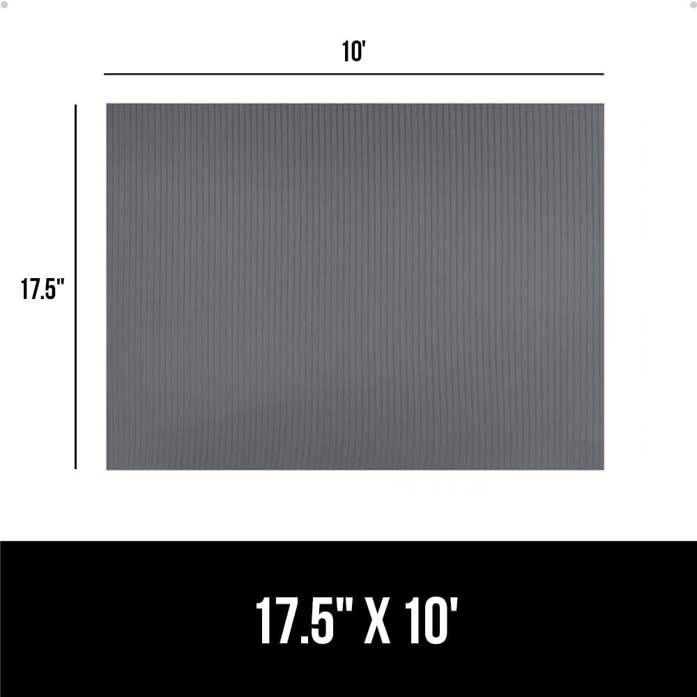image:imageGORILLA GRIP DuraGuard Shelf Liner NonAdhesive Cabinet Liners for Kitchen Drawers Shelves Refrigerator Pantry Storage Bathroom Closet Durable Waterproof BPA Free Ribbed Plastic 12x20 ClearGray Ribbed