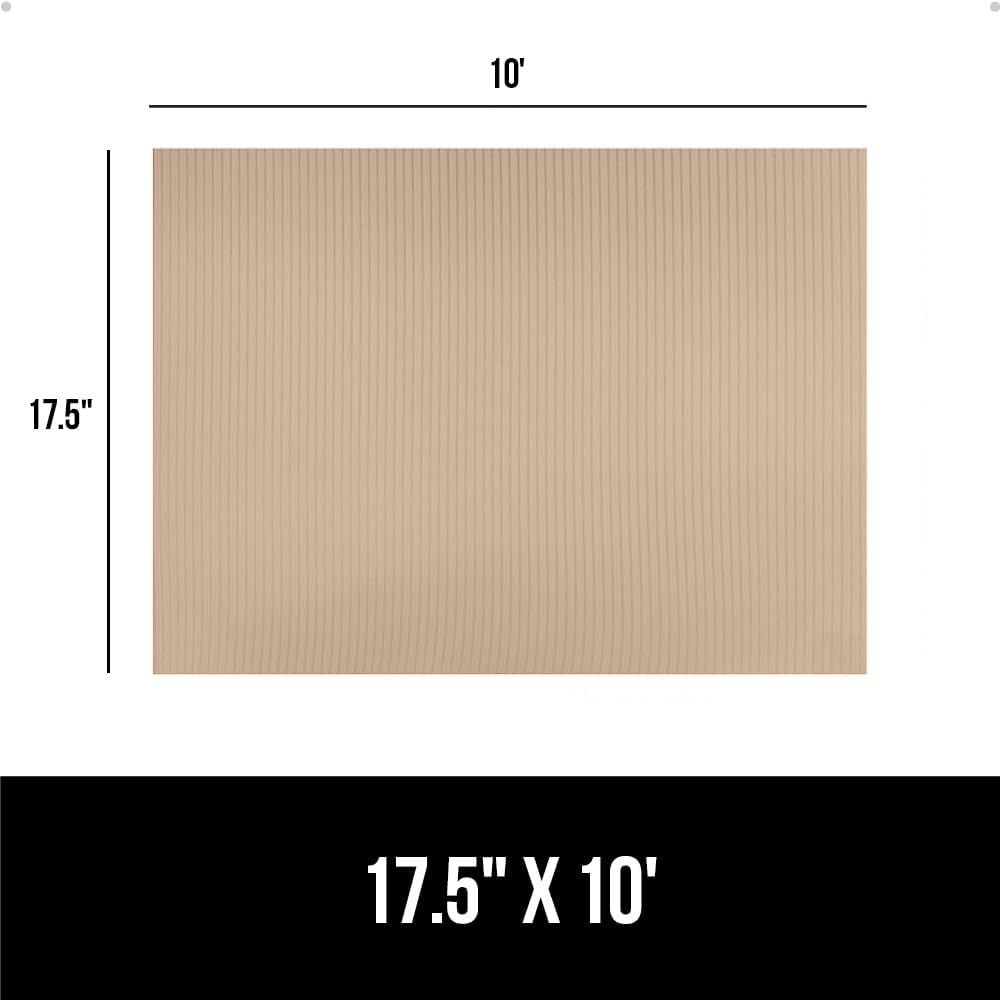 image:imageGORILLA GRIP DuraGuard Shelf Liner NonAdhesive Cabinet Liners for Kitchen Drawers Shelves Refrigerator Pantry Storage Bathroom Closet Durable Waterproof BPA Free Ribbed Plastic 12x20 ClearBeige Opaque Ribbed
