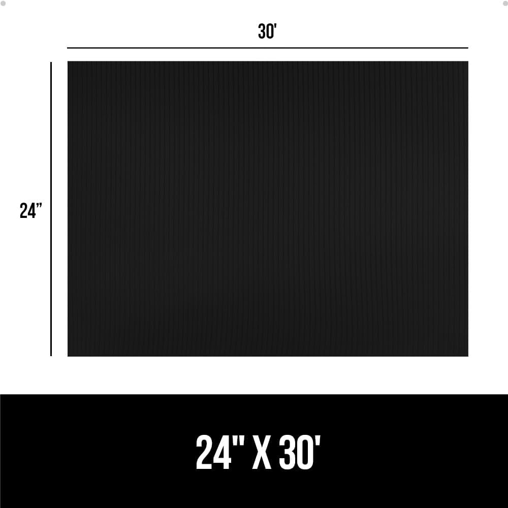 image:imageGORILLA GRIP DuraGuard Shelf Liner NonAdhesive Cabinet Liners for Kitchen Drawers Shelves Refrigerator Pantry Storage Bathroom Closet Durable Waterproof BPA Free Ribbed Plastic 12x20 ClearBlack Onyx Ribbed