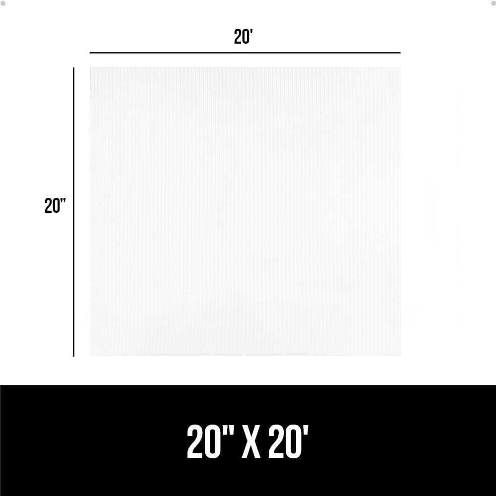 image:imageGORILLA GRIP DuraGuard Shelf Liner NonAdhesive Cabinet Liners for Kitchen Drawers Shelves Refrigerator Pantry Storage Bathroom Closet Durable Waterproof BPA Free Ribbed Plastic 12x20 ClearClear Ribbed