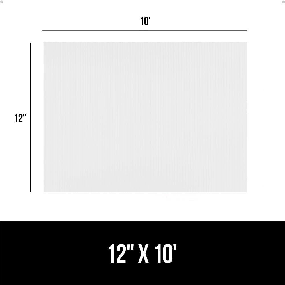 image:imageGORILLA GRIP DuraGuard Shelf Liner NonAdhesive Cabinet Liners for Kitchen Drawers Shelves Refrigerator Pantry Storage Bathroom Closet Durable Waterproof BPA Free Ribbed Plastic 12x20 ClearBright White Ribbed