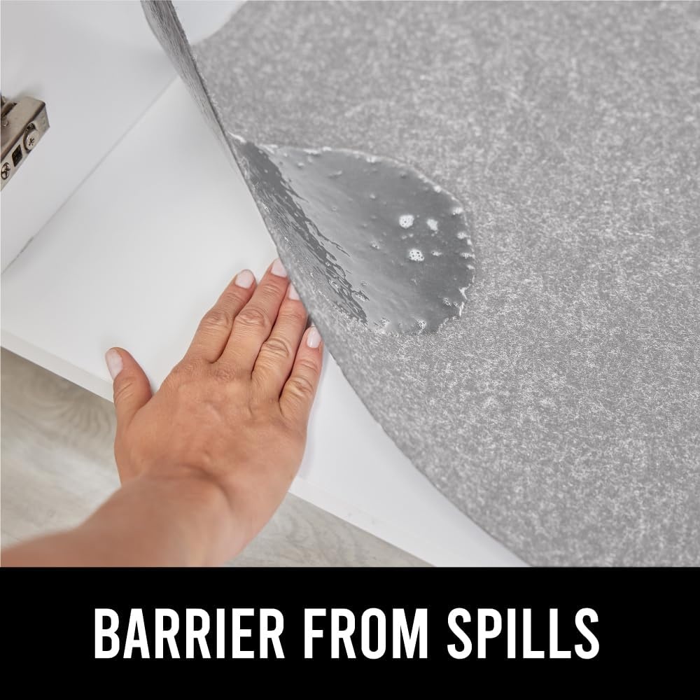 image:imageGORILLA GRIP LeakGuard NonAdhesive Under Sink Mat for Kitchen Cabinet Waterproof Quick Dry Shelf Liner Durable Absorbent Felt Mats for Bathroom Sinks Cabinets Dresser Easy to Trim 24x30 CharcoalLight Gray