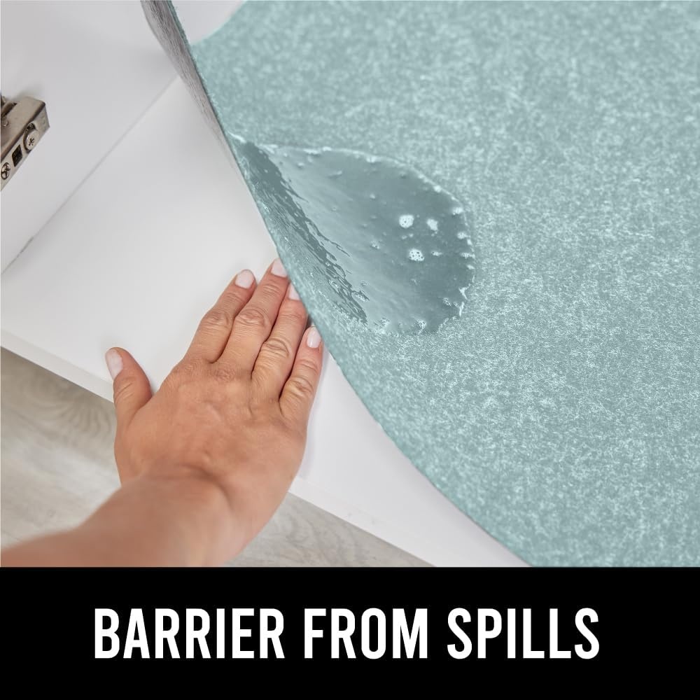 image:imageGORILLA GRIP LeakGuard NonAdhesive Under Sink Mat for Kitchen Cabinet Waterproof Quick Dry Shelf Liner Durable Absorbent Felt Mats for Bathroom Sinks Cabinets Dresser Easy to Trim 24x30 CharcoalSpa Blue