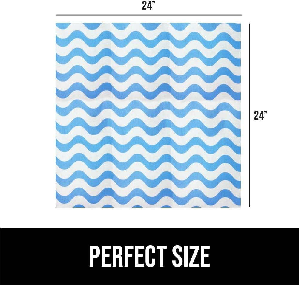 image:imageGORILLA GRIP LeakGuard NonAdhesive Under Sink Mat for Kitchen Cabinet Waterproof Quick Dry Shelf Liner Durable Absorbent Felt Mats for Bathroom Sinks Cabinets Dresser Easy to Trim 24x30 CharcoalWaves Sky BlueWhite