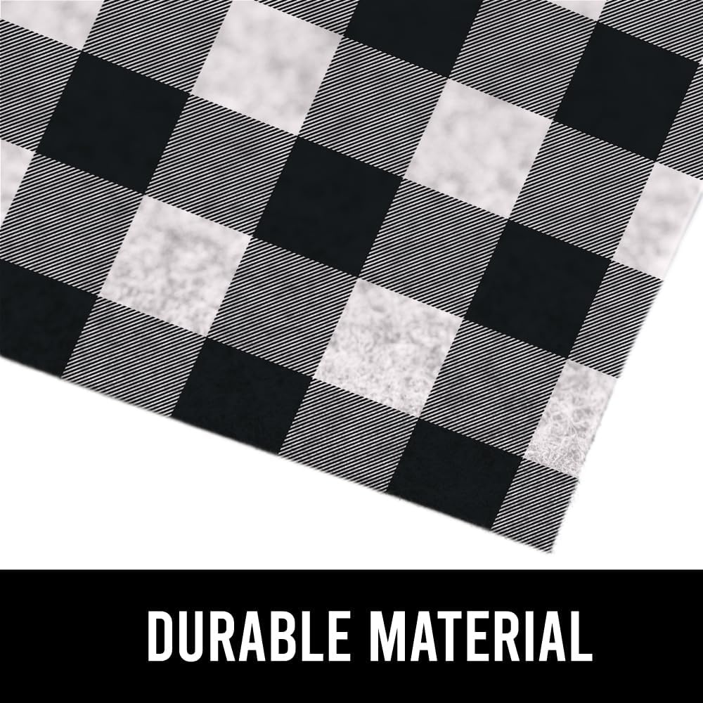 image:imageGORILLA GRIP LeakGuard NonAdhesive Under Sink Mat for Kitchen Cabinet Waterproof Quick Dry Shelf Liner Durable Absorbent Felt Mats for Bathroom Sinks Cabinets Dresser Easy to Trim 24x30 CharcoalBuffalo Checkered Black White