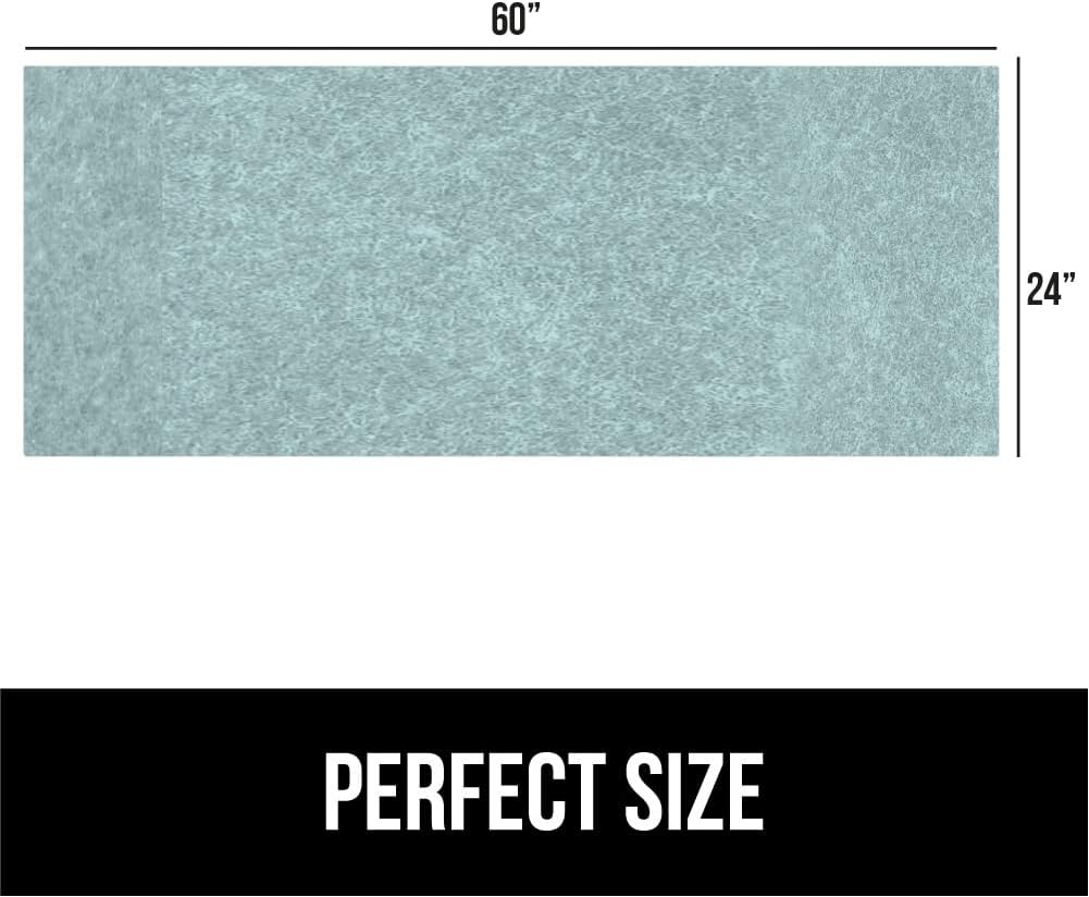 image:imageGORILLA GRIP LeakGuard NonAdhesive Under Sink Mat for Kitchen Cabinet Waterproof Quick Dry Shelf Liner Durable Absorbent Felt Mats for Bathroom Sinks Cabinets Dresser Easy to Trim 24x30 CharcoalSpa Blue