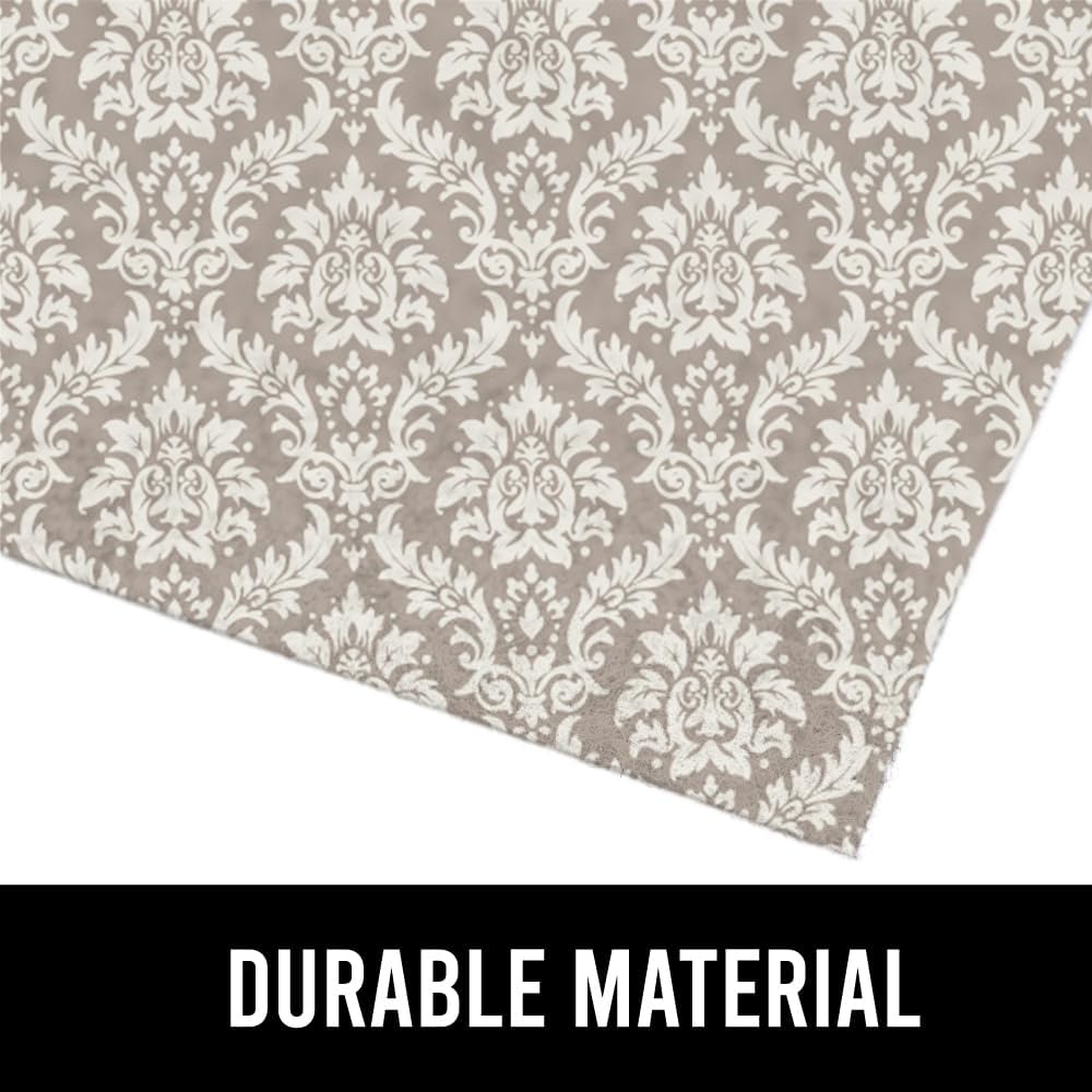 image:imageGORILLA GRIP LeakGuard NonAdhesive Under Sink Mat for Kitchen Cabinet Waterproof Quick Dry Shelf Liner Durable Absorbent Felt Mats for Bathroom Sinks Cabinets Dresser Easy to Trim 24x30 CharcoalDamask TaupeCream