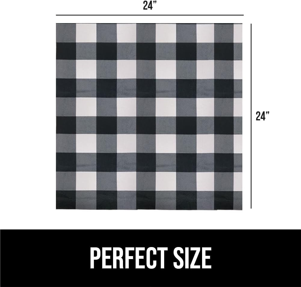 image:imageGORILLA GRIP LeakGuard NonAdhesive Under Sink Mat for Kitchen Cabinet Waterproof Quick Dry Shelf Liner Durable Absorbent Felt Mats for Bathroom Sinks Cabinets Dresser Easy to Trim 24x30 CharcoalBuffalo Checkered Black White
