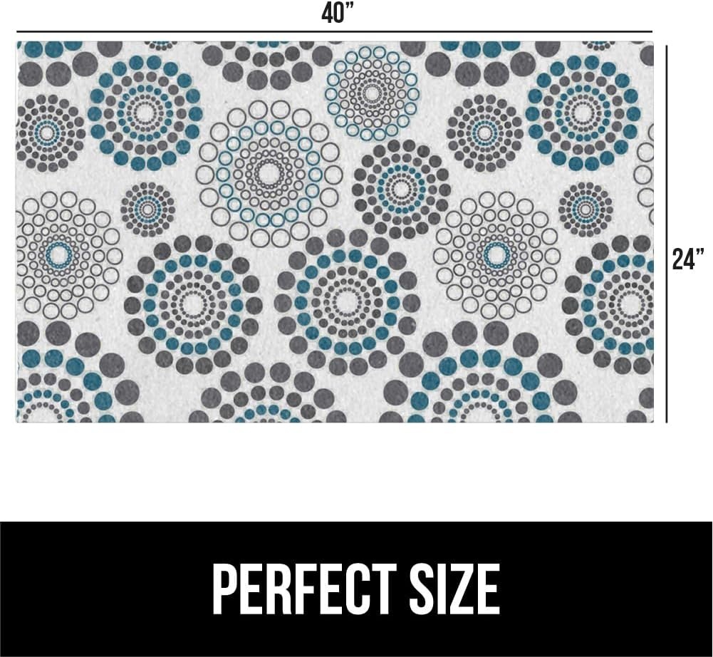 image:imageGORILLA GRIP LeakGuard NonAdhesive Under Sink Mat for Kitchen Cabinet Waterproof Quick Dry Shelf Liner Durable Absorbent Felt Mats for Bathroom Sinks Cabinets Dresser Easy to Trim 24x30 CharcoalSpiral GrayWhiteTurquoise